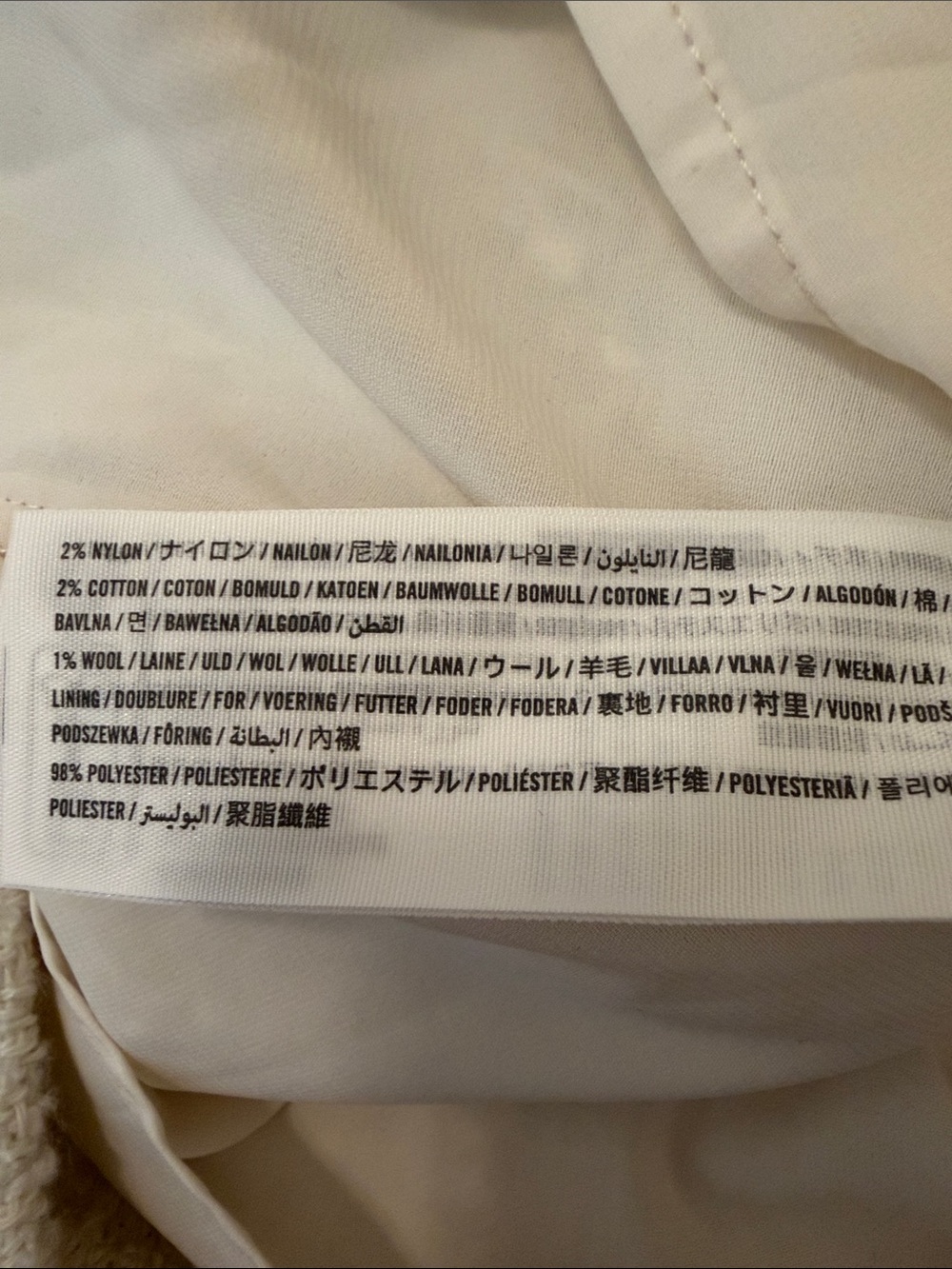 Abercrombie & Fitch Ivory Textured Pencil Skirt - Picture 6 of 9